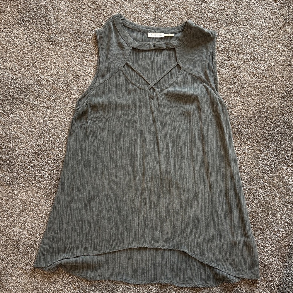 Blu Pepper Sleeveless Tank Top